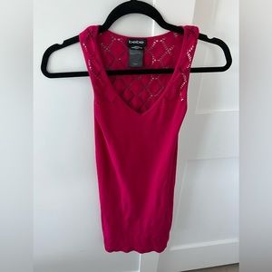 Bebe hot pink bodycon dress